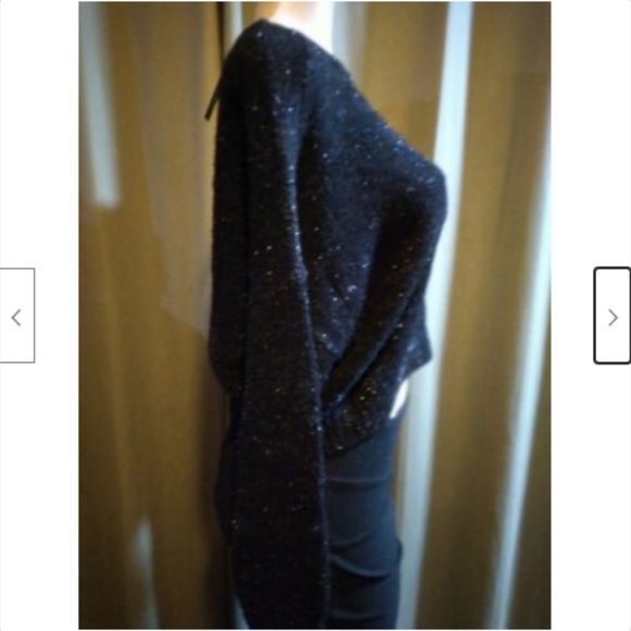 Wild Fable Women's Sweater Tinsel Black Crew Neck Size M - Picture 5 of 8